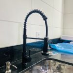 Rozin Matte Black Kitchen Faucet Deck Mounted Mixer Tap 360 Degree Rotation Stream Sprayer Nozzle Kitchen Sink Hot Cold Taps photo review