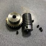 1M Worm Gear drive 1:20/30/40/50 Speed Ratio 40cr High quality Precision Worm 6/8MM photo review