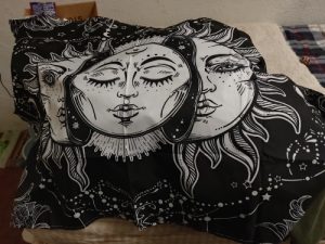 White Black Colorful Sun Moon Mandala Tapestry Wall Hanging Celestial Wall Tapestry Hippie Wall Carpets Dorm Decor Wall Tapestr photo review