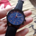 Men Sport Watch Stainless Steel Quartz Wristwatch Man Business Casual Simple Leather photo review
