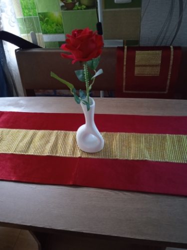 high quality Gold Rhinestones Table Runner luxurious faux silk Flannel Diamond Table Runners Pillow Case Table Mat For homeParty photo review