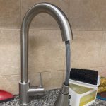 Rozin Brushed Nickel Kitchen Faucet Single Hole Pull Out Spout Kitchen Sink Mixer Tap Stream Sprayer Head Chrome/Black Mixer Tap photo review